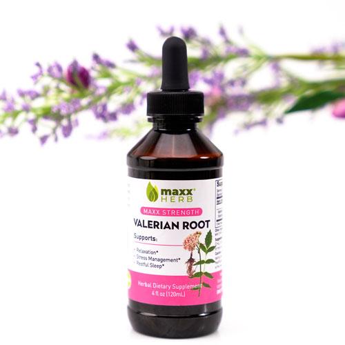Ingredients for Maxx Herb's Valerian Root Extract: Valerian Rhizome With Root (Valeriana Officinalis), Glycerin, Purified Water and Citric Acid