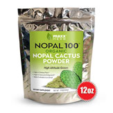 Nopal 100 Cactus Powder for Healthy Digestion & Blood Sugar Balance, High in Dietary Fiber, Calcium & Vitamin C, Vegan, Non GMO and Gluten Free - 12 oz - 1 Bag