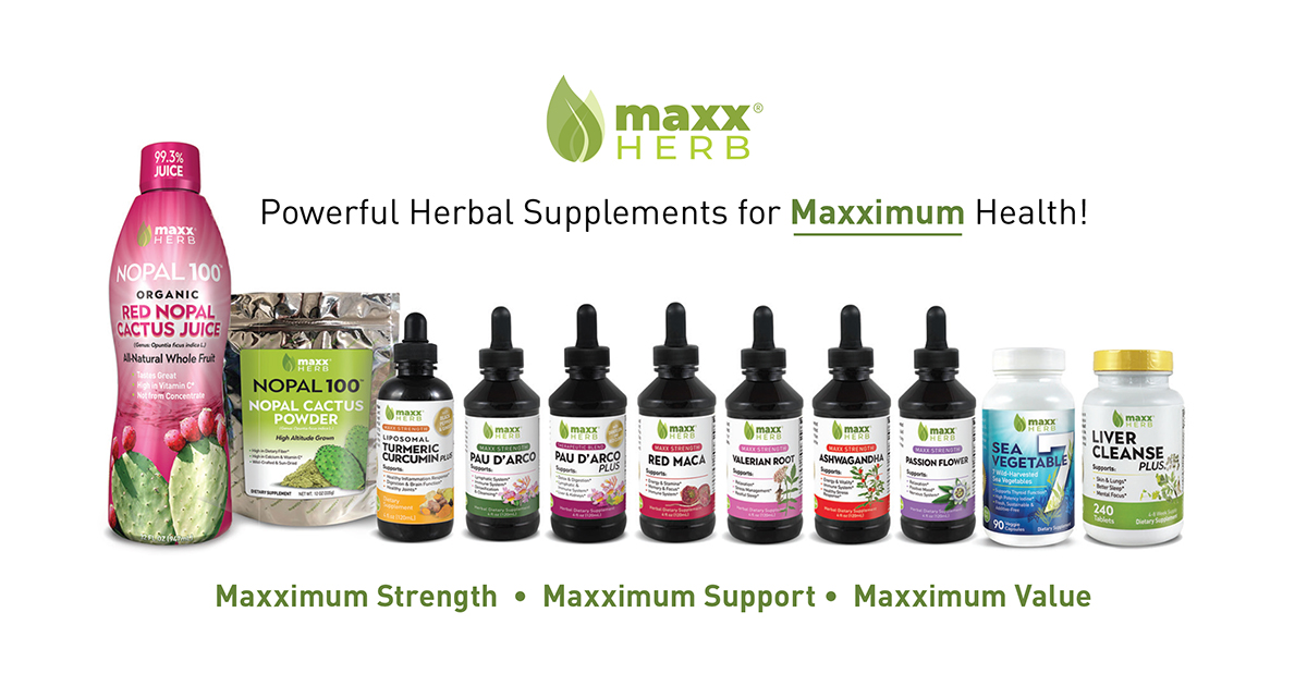 Red Nopal Cactus Juice | Maxx Herb's Natural Herbal Dietary Supplements